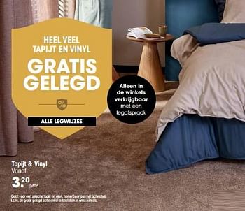 Aanbiedingen Tapijt + vinyl - Huismerk - Kwantum - Geldig van 17/07/2023 tot 30/07/2023 bij Kwantum