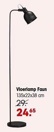 Aanbiedingen Vloerlamp faun - Huismerk - Kwantum - Geldig van 17/07/2023 tot 30/07/2023 bij Kwantum