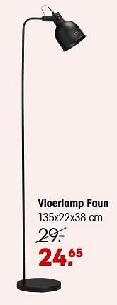 Aanbiedingen Vloerlamp faun - Huismerk - Kwantum - Geldig van 31/07/2023 tot 16/08/2023 bij Kwantum