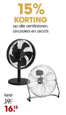 Aanbiedingen Alle ventilatoren, aircoolers en airco`s - Huismerk - Kwantum - Geldig van 17/08/2023 tot 20/08/2023 bij Kwantum