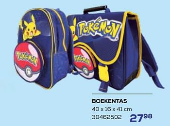 Aanbiedingen Boekentas - Pokemon - Geldig van 01/08/2023 tot 13/09/2023 bij Supra Bazar
