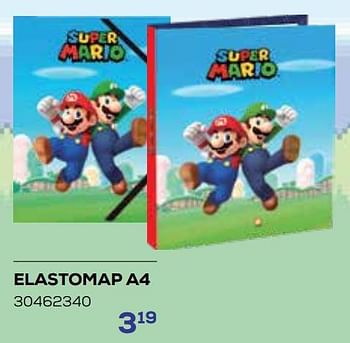 Aanbiedingen Elastomap a4 - Super Mario - Geldig van 01/08/2023 tot 13/09/2023 bij Supra Bazar