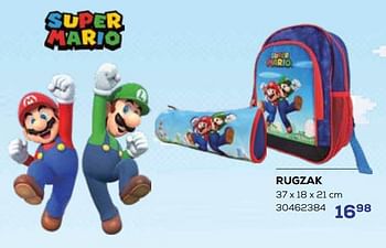 Aanbiedingen Rugzak - Super Mario - Geldig van 01/08/2023 tot 13/09/2023 bij Supra Bazar