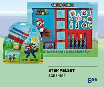 Aanbiedingen Stempelset - Super Mario - Geldig van 01/08/2023 tot 13/09/2023 bij Supra Bazar