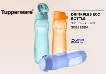 Aanbiedingen Drinkfles eco bottle - Tupperware - Geldig van 01/08/2023 tot 13/09/2023 bij Supra Bazar