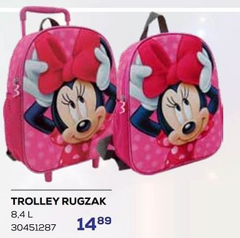Aanbiedingen Trolley rugzak - Minnie Mouse - Geldig van 01/08/2023 tot 13/09/2023 bij Supra Bazar