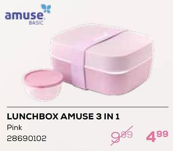 Aanbiedingen Lunchbox amuse 3 in 1 - Amuse - Geldig van 01/08/2023 tot 13/09/2023 bij Supra Bazar