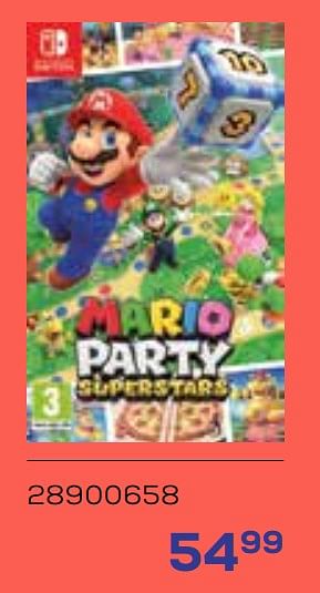 Aanbiedingen Mario party superstars - Nintendo - Geldig van 01/08/2023 tot 13/09/2023 bij Supra Bazar