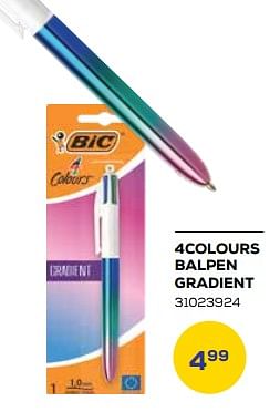 Aanbiedingen 4colours balpen gradient - BIC - Geldig van 01/08/2023 tot 13/09/2023 bij Supra Bazar