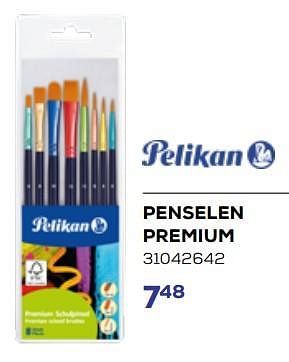 Aanbiedingen Penselen premium - Pelikan - Geldig van 01/08/2023 tot 13/09/2023 bij Supra Bazar