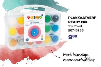 Aanbiedingen Plakkaatverf ready mix - Primo - Geldig van 01/08/2023 tot 13/09/2023 bij Supra Bazar