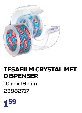 Aanbiedingen Tesafilm crystal met dispenser - Tesa - Geldig van 01/08/2023 tot 13/09/2023 bij Supra Bazar