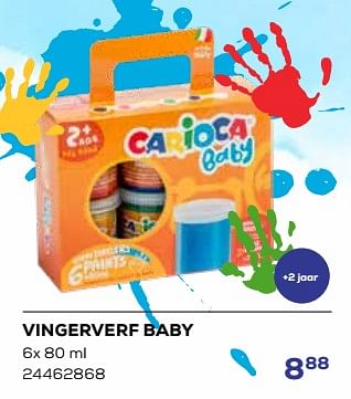 Aanbiedingen Vingerverf baby - Carioca - Geldig van 01/08/2023 tot 13/09/2023 bij Supra Bazar