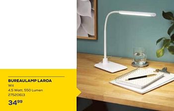 Aanbiedingen Bureaulamp laroa - Eglo - Geldig van 01/08/2023 tot 13/09/2023 bij Supra Bazar