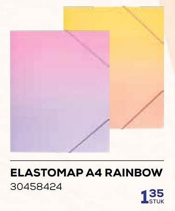 Aanbiedingen Elastomap a4 rainbow - Huismerk - Supra Bazar - Geldig van 01/08/2023 tot 13/09/2023 bij Supra Bazar