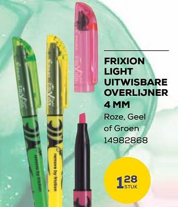 Aanbiedingen Frixion light uitwisbare overlijner - Pilot - Geldig van 01/08/2023 tot 13/09/2023 bij Supra Bazar