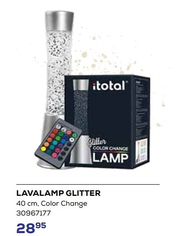 Aanbiedingen Lavalamp glitter - itotal - Geldig van 01/08/2023 tot 13/09/2023 bij Supra Bazar