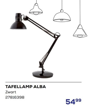 Aanbiedingen Tafellamp alba - Alba - Geldig van 01/08/2023 tot 13/09/2023 bij Supra Bazar