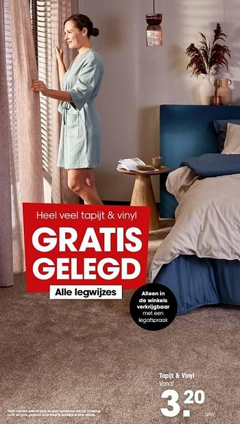 Aanbiedingen Tapijt + vinyl - Huismerk - Kwantum - Geldig van 04/09/2023 tot 17/09/2023 bij Kwantum