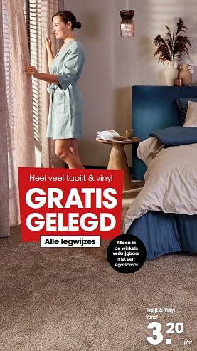 Aanbiedingen Tapijt + vinyl - Huismerk - Kwantum - Geldig van 04/09/2023 tot 17/09/2023 bij Kwantum