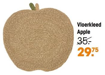 Aanbiedingen Vloerkleed apple - Huismerk - Kwantum - Geldig van 04/09/2023 tot 17/09/2023 bij Kwantum