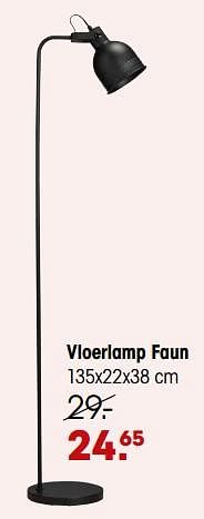 Aanbiedingen Vloerlamp faun - Huismerk - Kwantum - Geldig van 04/09/2023 tot 17/09/2023 bij Kwantum