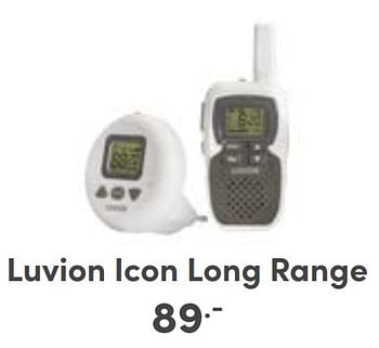 Aanbiedingen Luvion icon long range - Luvion - Geldig van 27/08/2023 tot 02/09/2023 bij Baby & Tiener Megastore