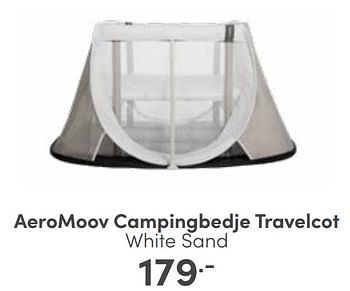 Aanbiedingen Aeromoov campingbedje travelcot white sand - Aeromoov - Geldig van 27/08/2023 tot 02/09/2023 bij Baby & Tiener Megastore