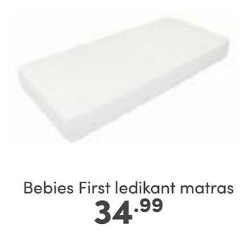 Aanbiedingen Bebies first ledikant matras - bebiesfirst - Geldig van 27/08/2023 tot 02/09/2023 bij Baby & Tiener Megastore