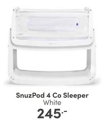 Aanbiedingen Snuzpod 4 co sleeper white - SNÃœZ - Geldig van 27/08/2023 tot 02/09/2023 bij Baby & Tiener Megastore