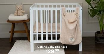 Aanbiedingen Cabino baby box nova - Cabino - Geldig van 27/08/2023 tot 02/09/2023 bij Baby & Tiener Megastore