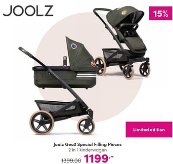 Aanbiedingen Joolz geo3 special filling pieces 2 in 1 kinderwagen - Joolz - Geldig van 27/08/2023 tot 02/09/2023 bij Baby & Tiener Megastore