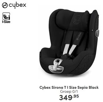 Aanbiedingen Cybex sirona t i size sepia black - Cybex - Geldig van 27/08/2023 tot 02/09/2023 bij Baby & Tiener Megastore