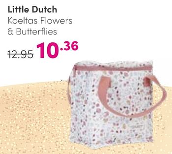 Aanbiedingen Little dutch koeltas flowers + butterflies - Little Dutch - Geldig van 27/08/2023 tot 02/09/2023 bij Baby & Tiener Megastore