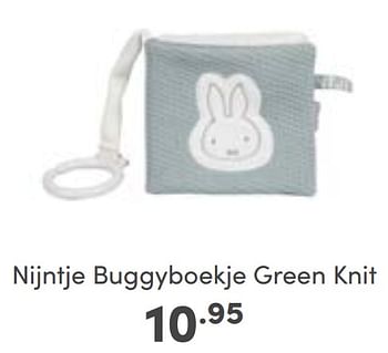 Aanbiedingen Nijntje buggyboekje green knit - Nijntje - Geldig van 27/08/2023 tot 02/09/2023 bij Baby & Tiener Megastore