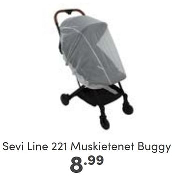 Aanbiedingen Sevi line 221 muskietenet buggy - Sevi Line - Geldig van 27/08/2023 tot 02/09/2023 bij Baby & Tiener Megastore