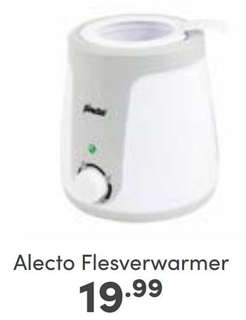 Aanbiedingen Alecto flesverwarmer - Alecto - Geldig van 27/08/2023 tot 02/09/2023 bij Baby & Tiener Megastore