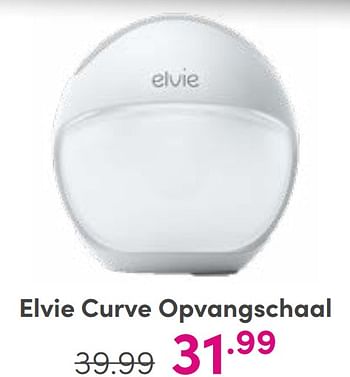 Aanbiedingen Elvie curve opvangschaal - Elvie - Geldig van 27/08/2023 tot 02/09/2023 bij Baby & Tiener Megastore
