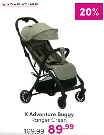 Aanbiedingen X adventure buggy ranger green - Xadventure - Geldig van 27/08/2023 tot 02/09/2023 bij Baby & Tiener Megastore