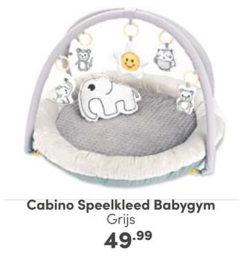 Aanbiedingen Cabino speelkleed babygym grijs - Cabino - Geldig van 27/08/2023 tot 02/09/2023 bij Baby & Tiener Megastore