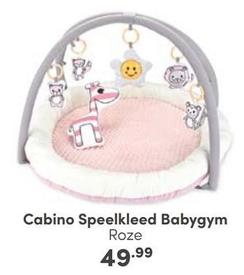 Aanbiedingen Cabino speelkleed babygym roze - Cabino - Geldig van 27/08/2023 tot 02/09/2023 bij Baby & Tiener Megastore