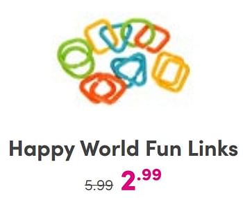 Aanbiedingen Happy world fun links - Happy World - Geldig van 27/08/2023 tot 02/09/2023 bij Baby & Tiener Megastore