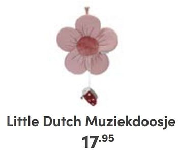 Aanbiedingen Little dutch muziekdoosje - Little Dutch - Geldig van 27/08/2023 tot 02/09/2023 bij Baby & Tiener Megastore