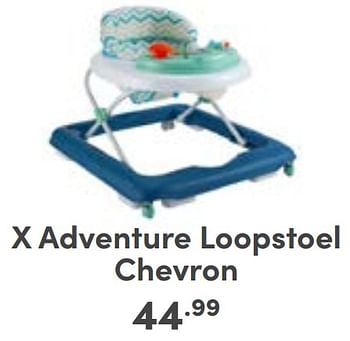 Aanbiedingen X adventure loopstoel chevron - Xadventure - Geldig van 27/08/2023 tot 02/09/2023 bij Baby & Tiener Megastore