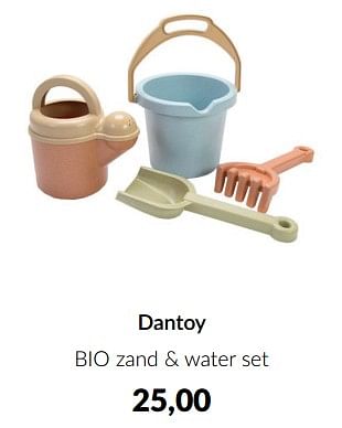 Aanbiedingen Dantoy bio zand + water set - Dantoy - Geldig van 15/08/2023 tot 18/09/2023 bij Babypark