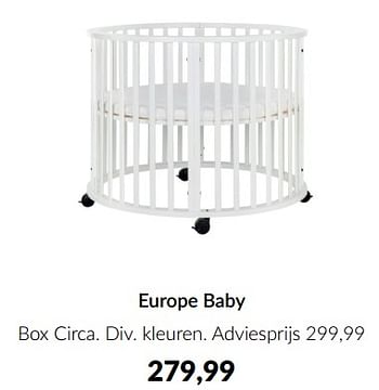 Aanbiedingen Europe baby box circa - Europe baby - Geldig van 15/08/2023 tot 18/09/2023 bij Babypark
