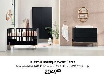 Aanbiedingen Kidsmill boutique zwart - bras - Kidsmill - Geldig van 15/08/2023 tot 18/09/2023 bij Babypark