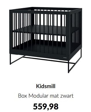 Aanbiedingen Kidsmill box modular mat zwart - Kidsmill - Geldig van 15/08/2023 tot 18/09/2023 bij Babypark