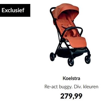 Aanbiedingen Koelstra re-act buggy - Koelstra - Geldig van 15/08/2023 tot 18/09/2023 bij Babypark