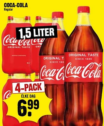 Aanbiedingen Coca-cola regular - Coca Cola - Geldig van 30/08/2023 tot 06/09/2023 bij Dirk III